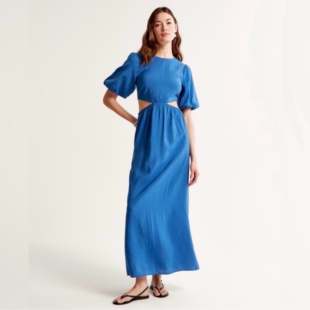 🆕 Abercrombie & Fitch | Blue Cutout Dress - Size S.